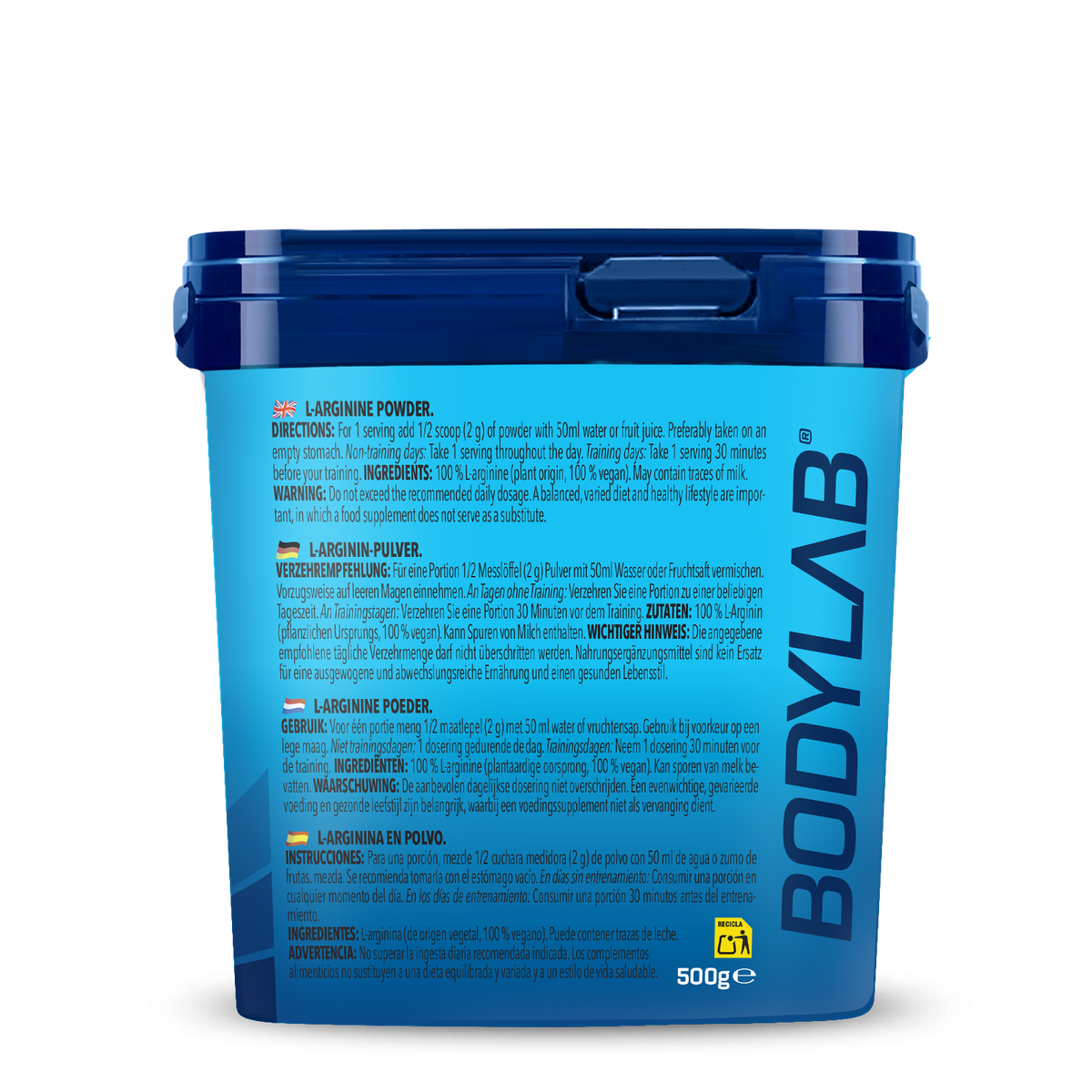 2 x Arginine en poudre (500 g chacun)