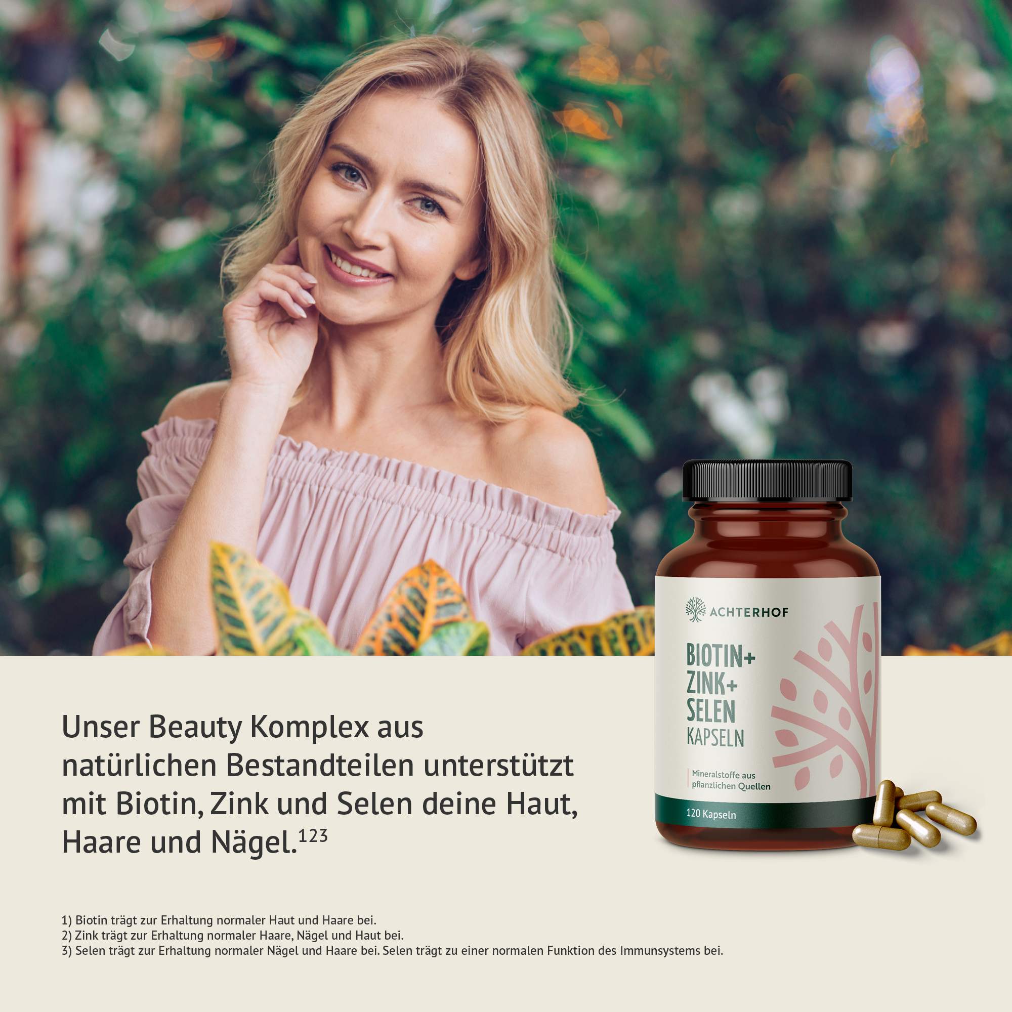 Biotin + Zink + Selen Kapseln (120 Kapseln)
