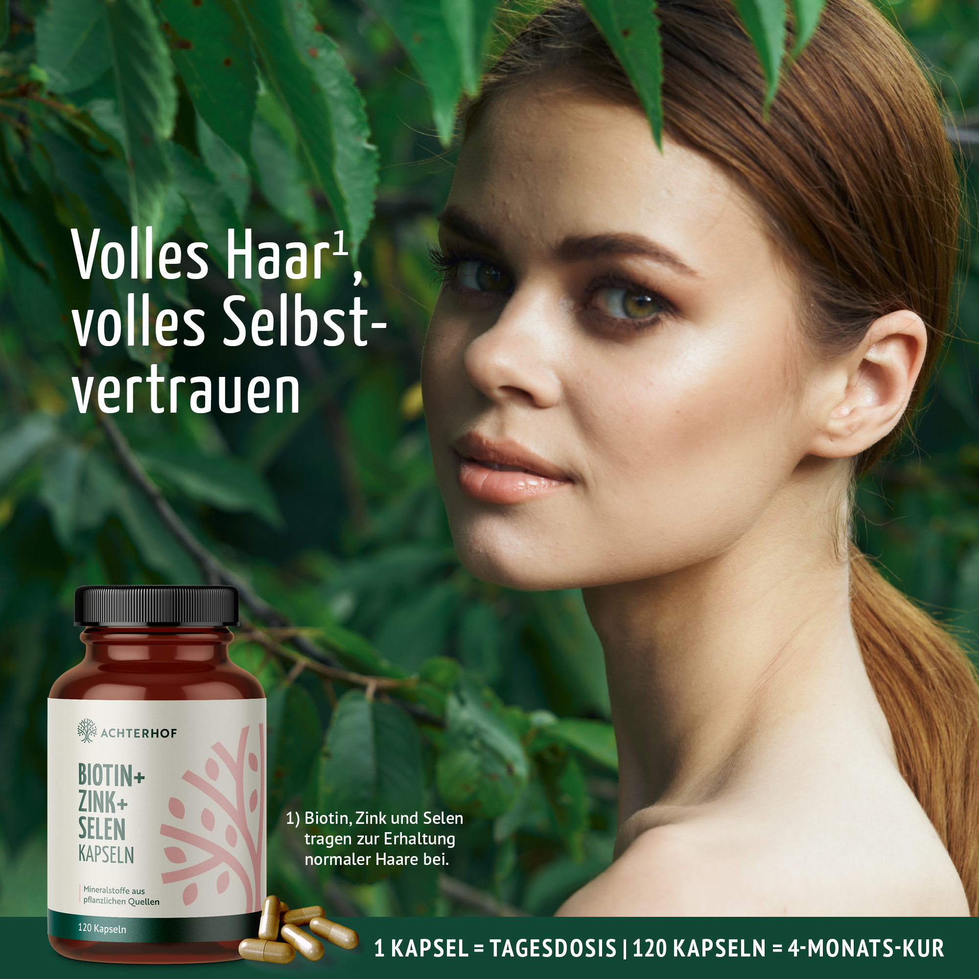 Biotin + Zink + Selen Kapseln (120 Kapseln)