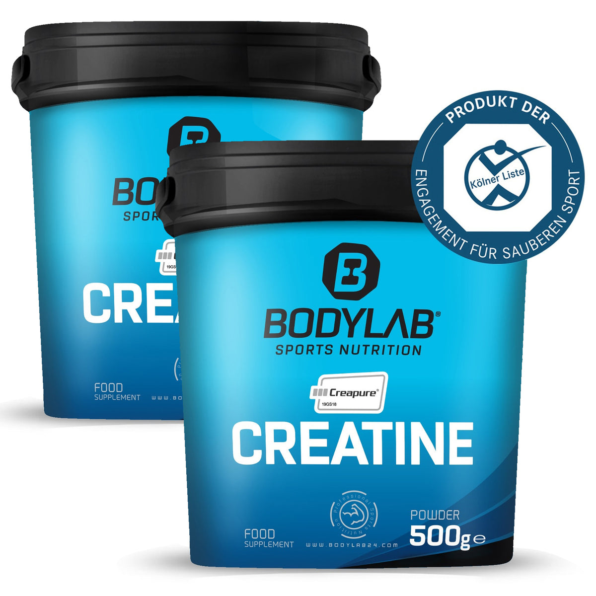 1 kg de créatine (Creapure®) (2 x 500 g)