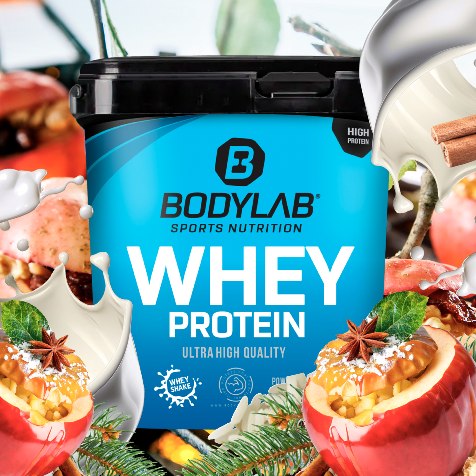 Whey Protein - SALE (2000g) Chunky Bratapfel (baked apple)