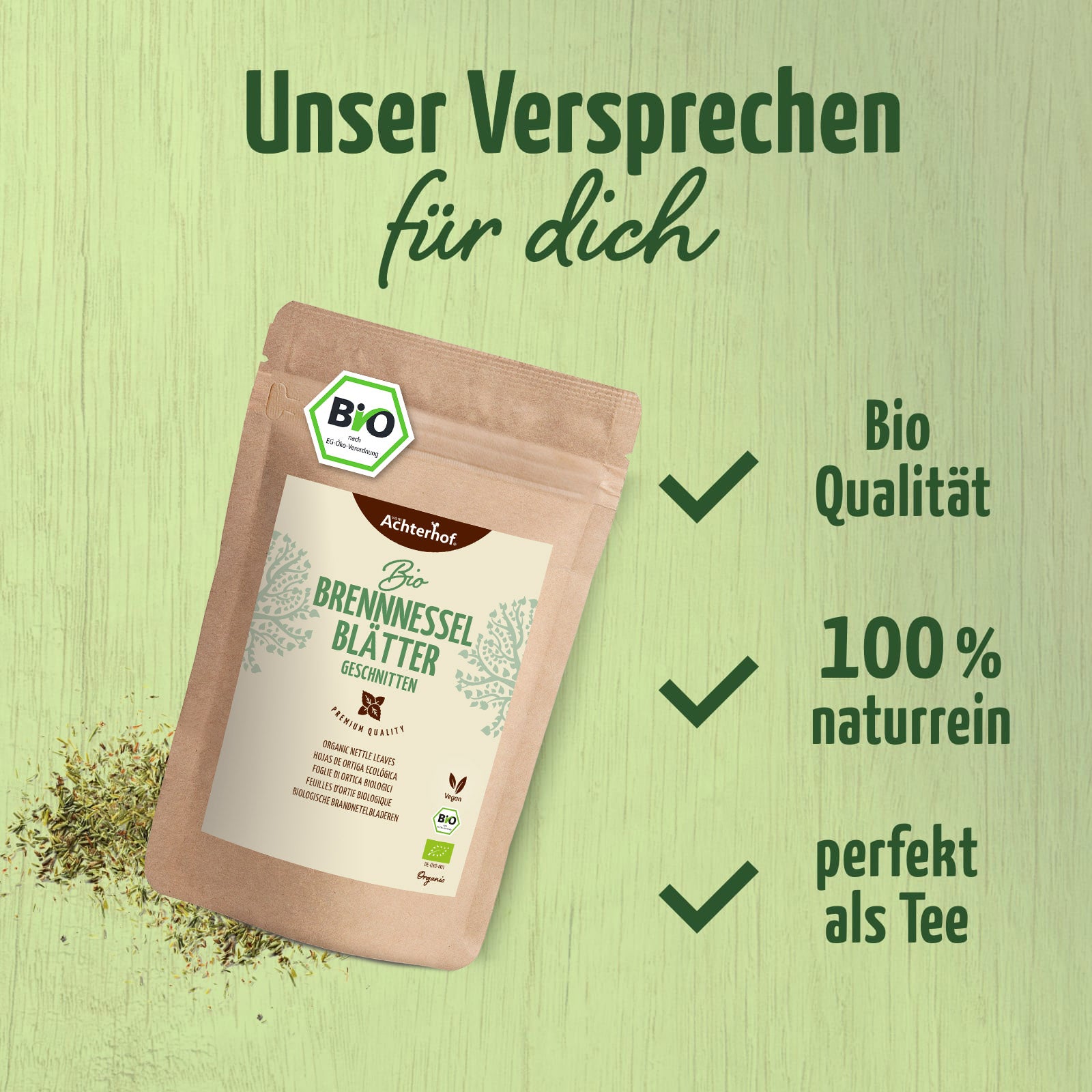Feuilles d'ortie séchées Bio (250g)