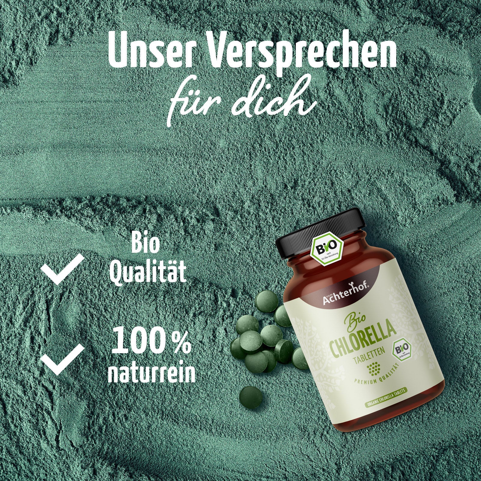 Chlorella Algen Tabletten Bio (400 Tabletten)