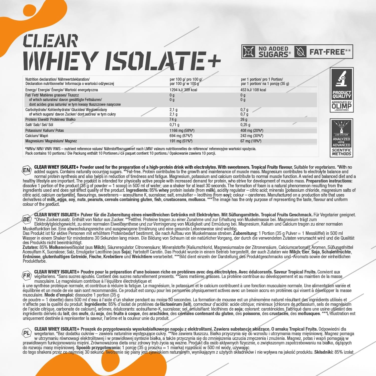 Clear Whey Isolate+ (350g)