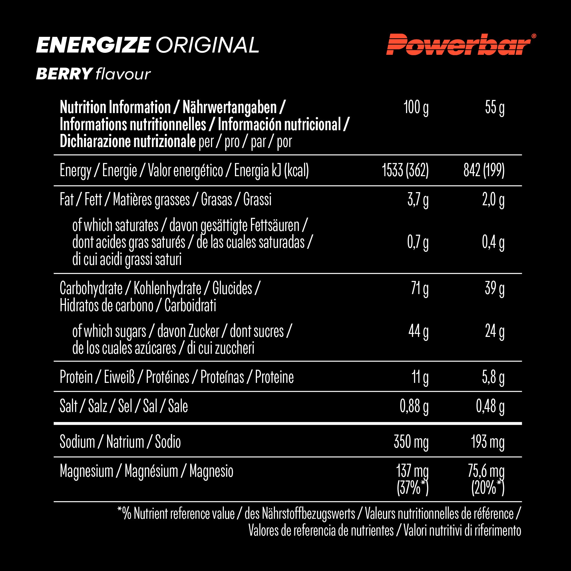 Energize Original Bar (15x55g)