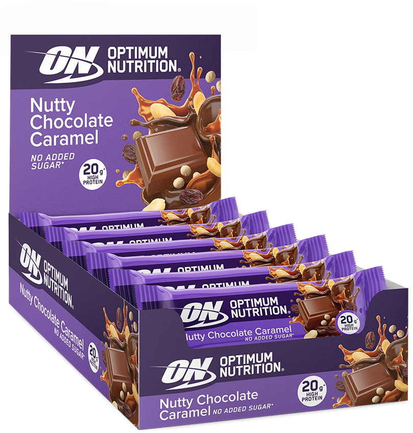 Barre protéinée chocolat-caramel aux noix (10x70g)