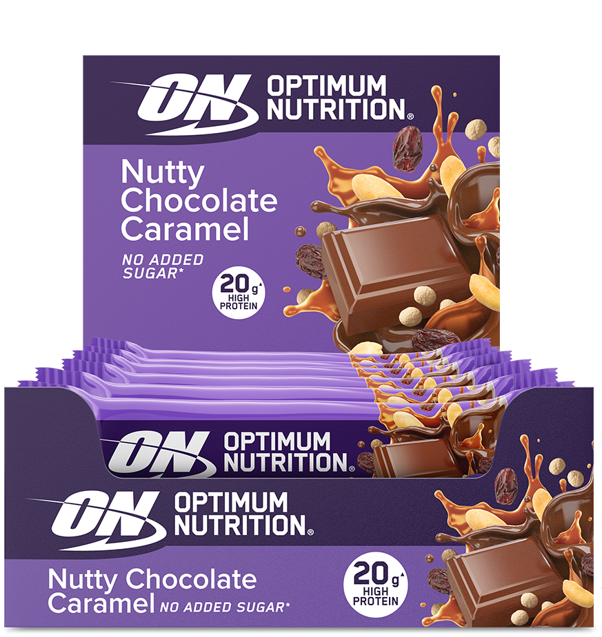 Barre protéinée chocolat-caramel aux noix (10x70g)