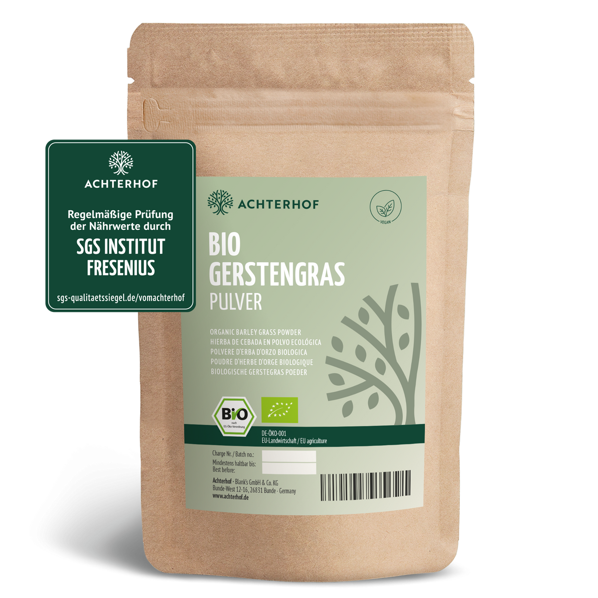Gerstengras Pulver Bio (500g)