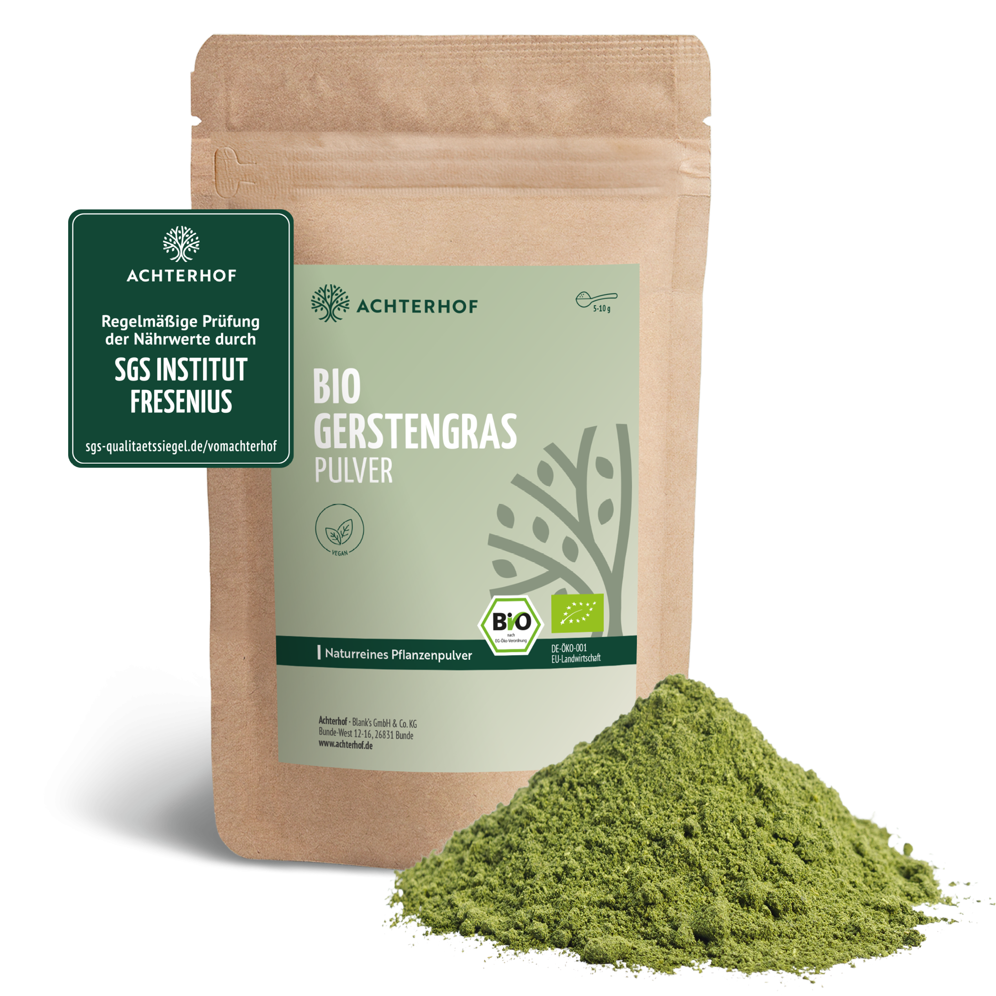 Poudre d'herbe d'orge bio (1000g)