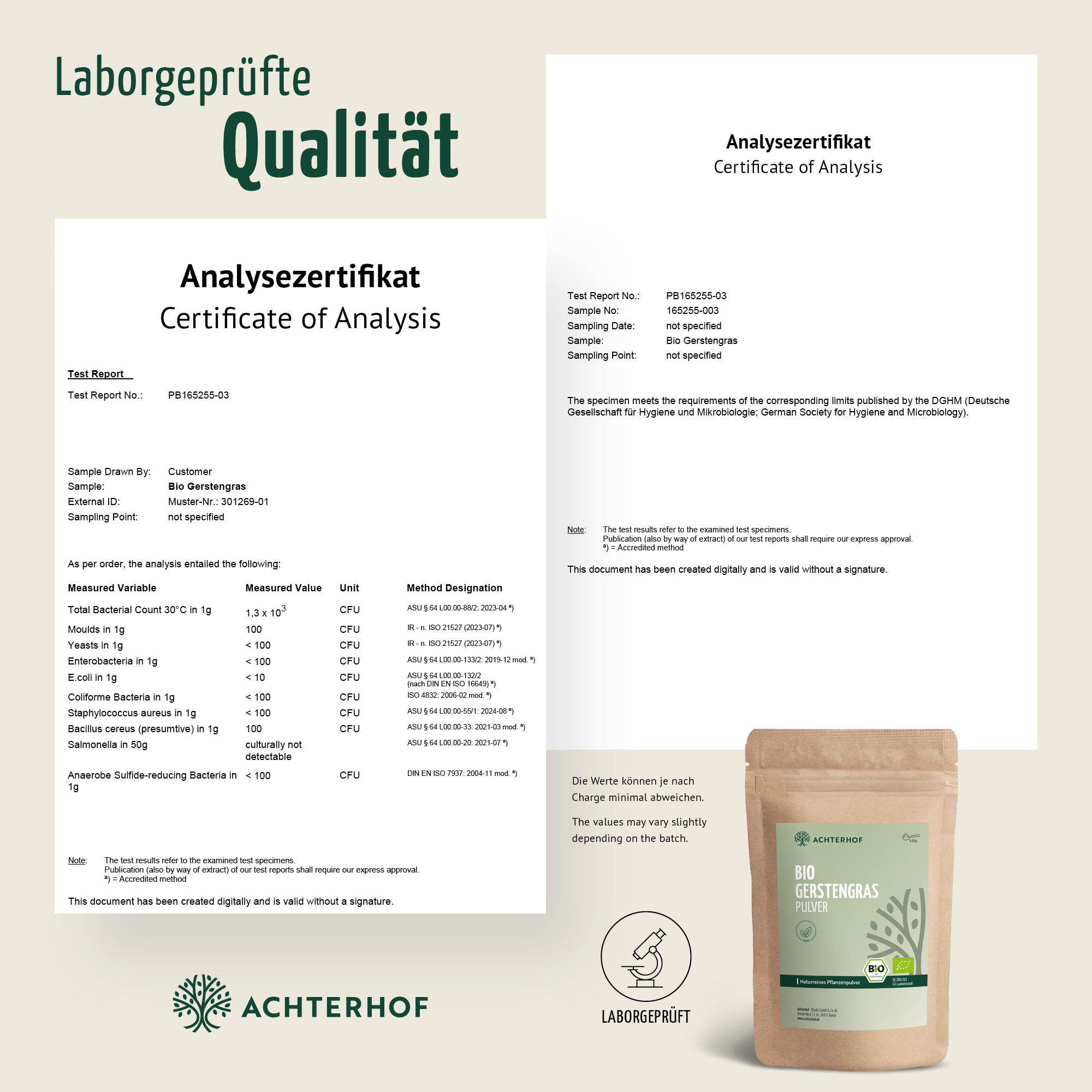 Poudre d'herbe d'orge bio (500g)