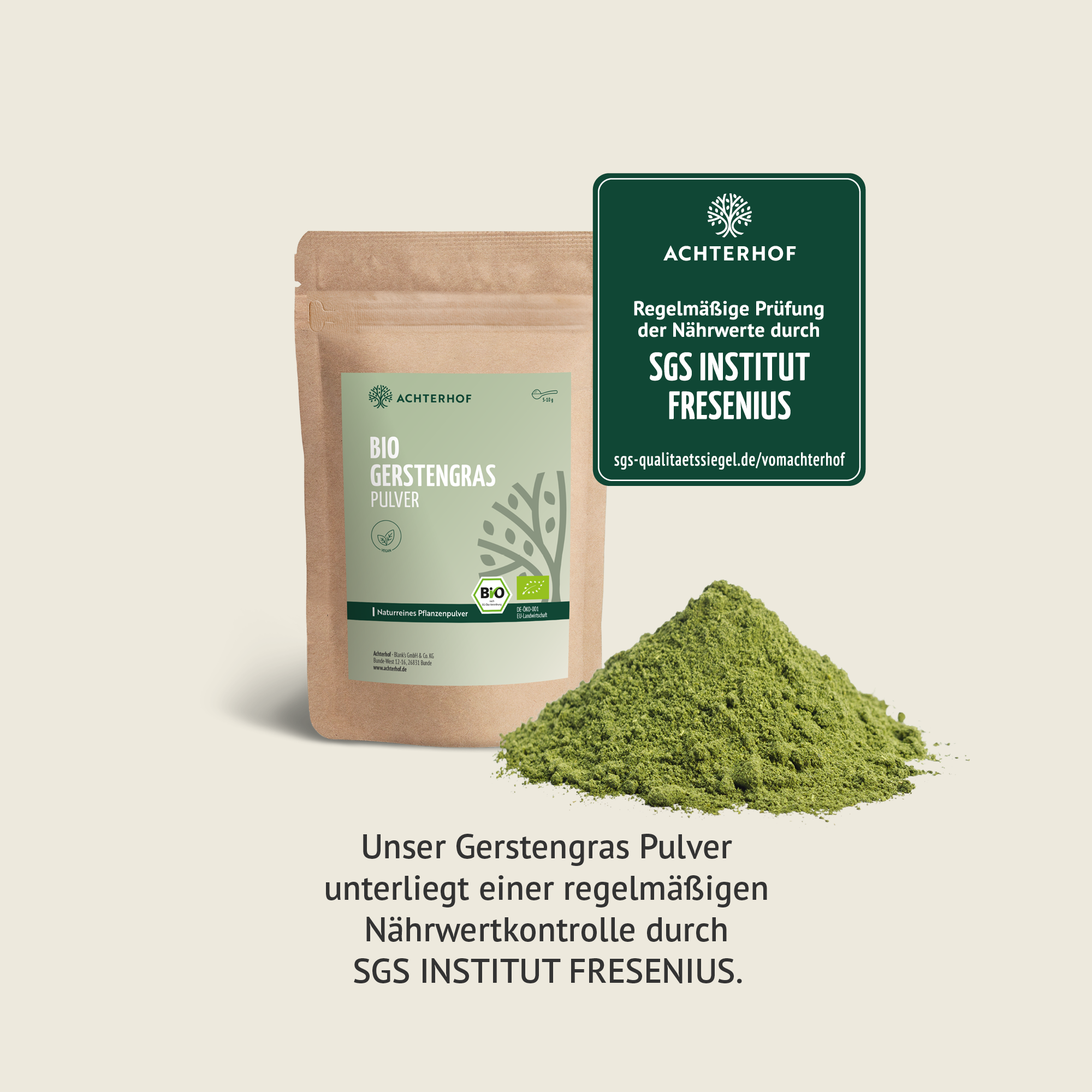 Poudre d'herbe d'orge bio (1000g)