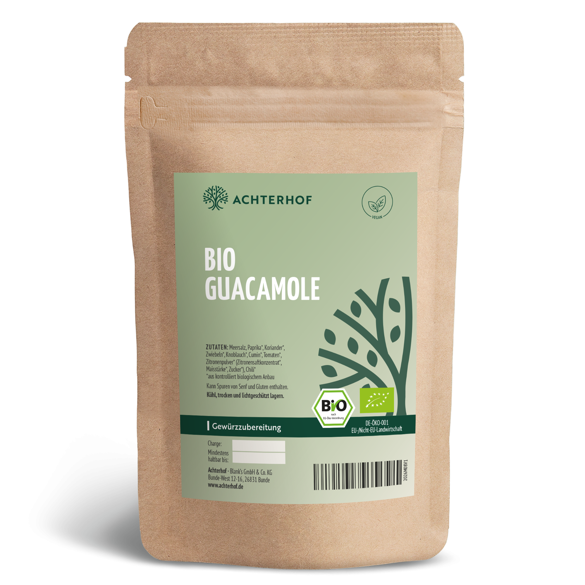 Préparation d'épices bio pour guacamole (100g)