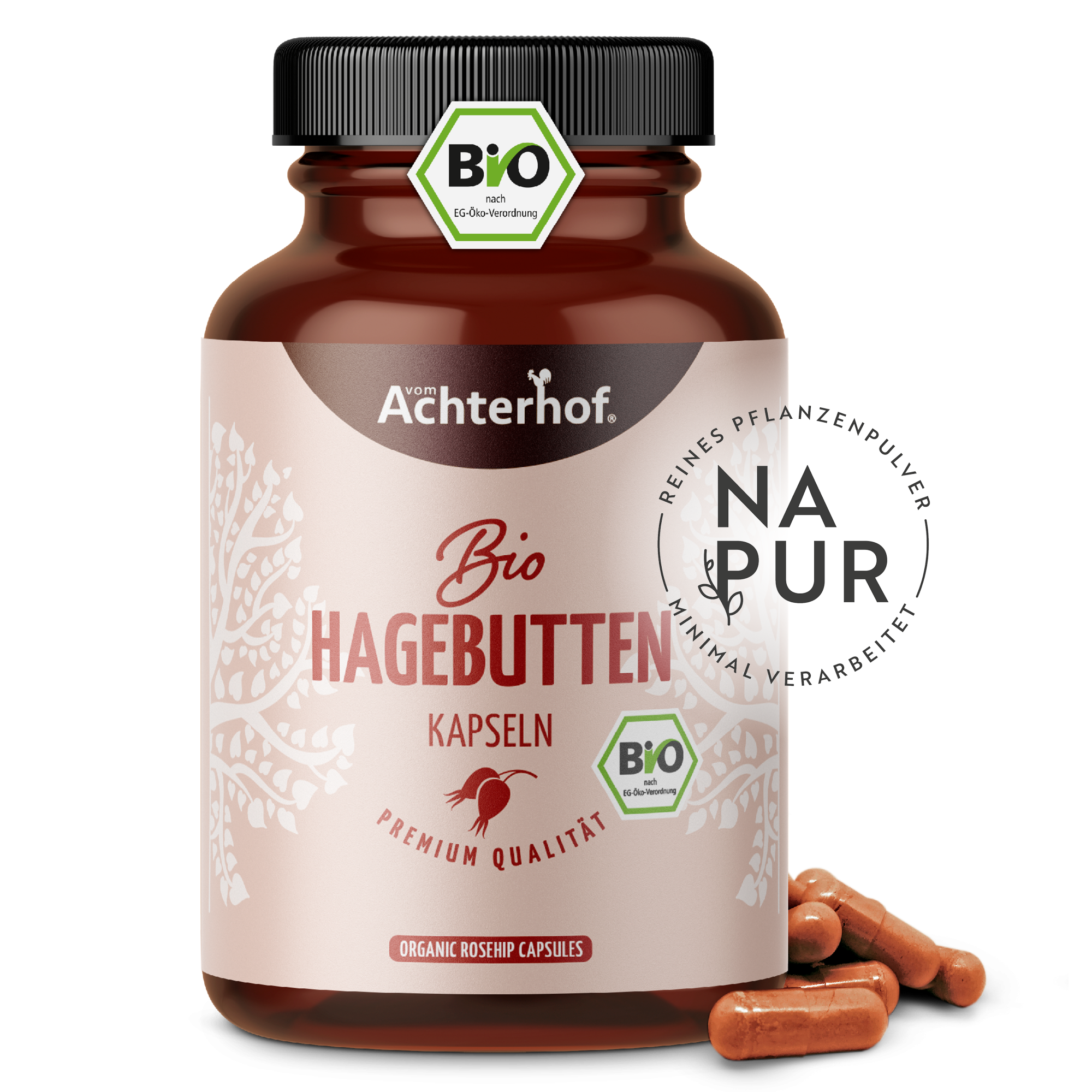 Hagebutten Kapseln Bio (180 Kapseln)