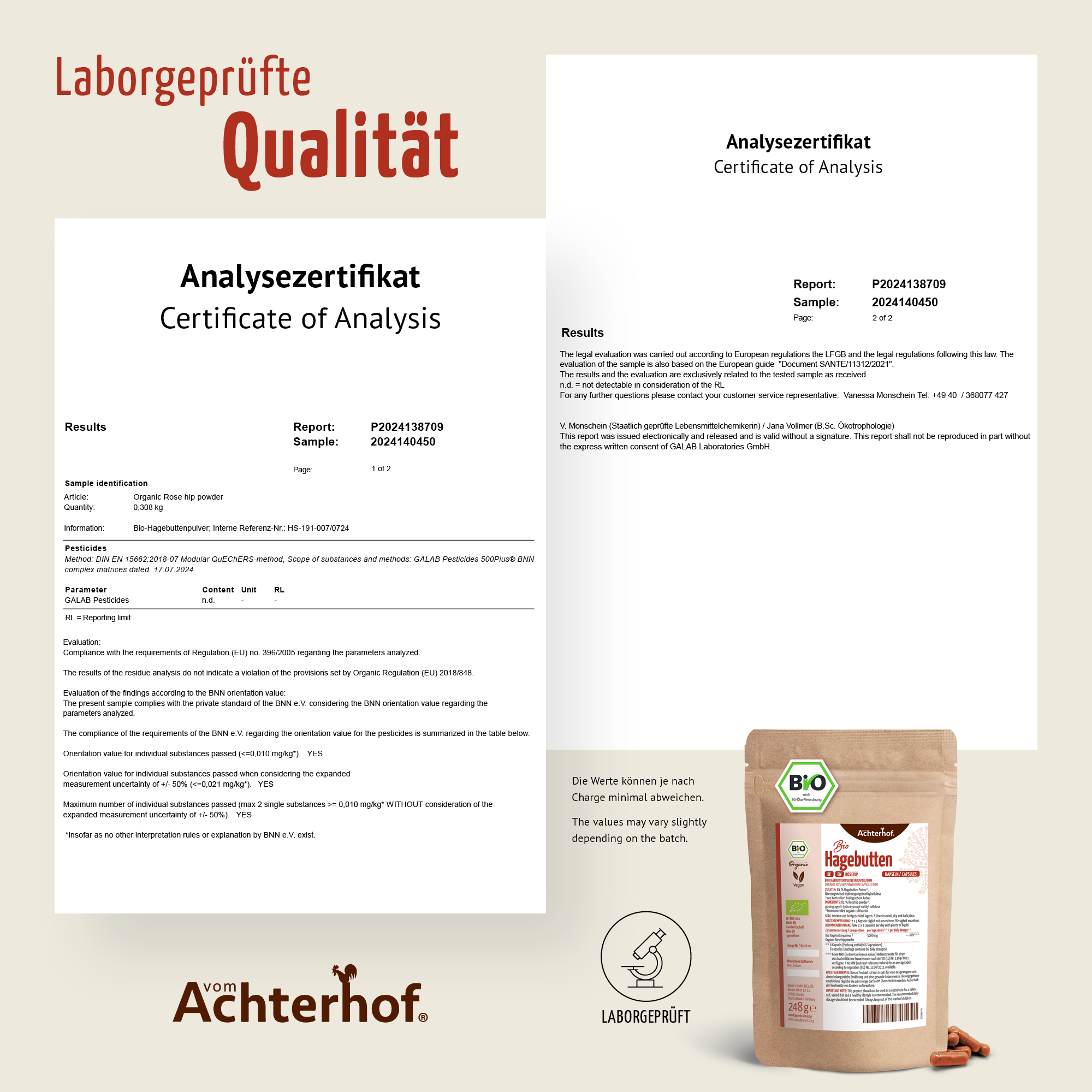 Hagebutten Kapseln Bio Nachfüllpack (400 Kapseln)