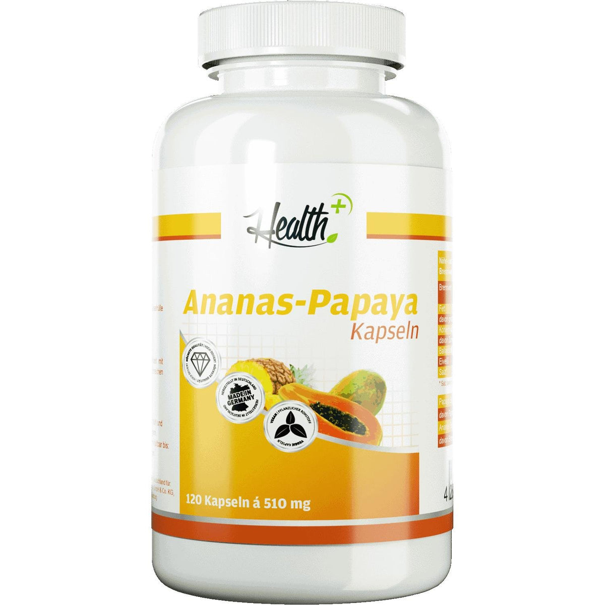 Health+ Enzymes Ananas-Papaye (120 gélules)