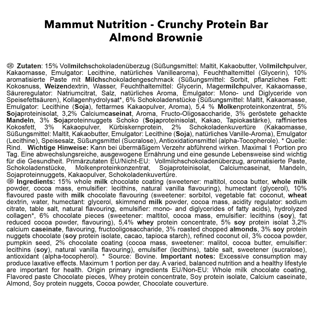 Crunchy Protein Bar (12x45g)