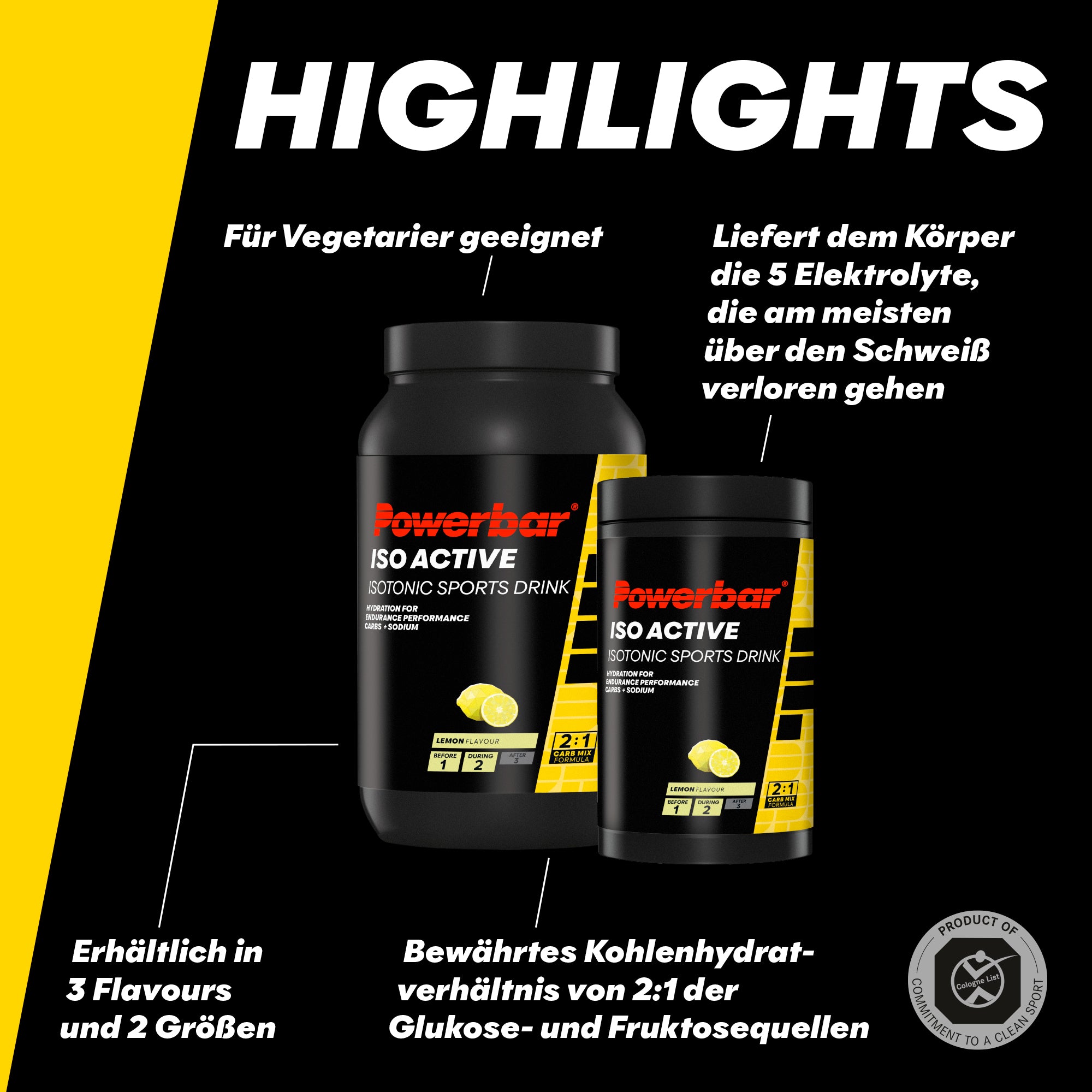 Isoactive – Boisson isotonique pour le sport (1320g)