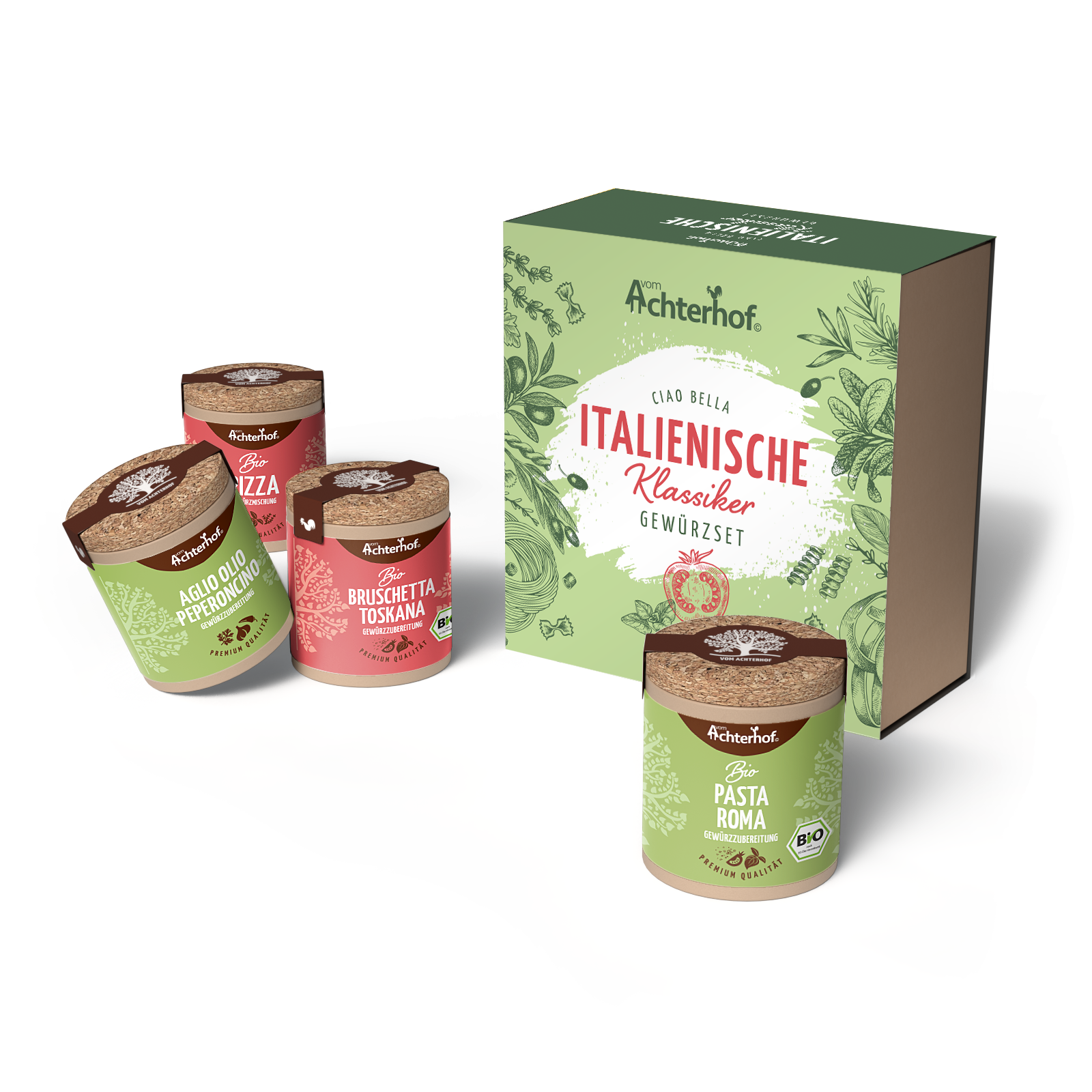 Coffret d'épices classiques italiens