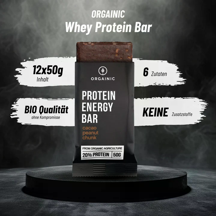 Barres protéinées bio énergie cacao arachide (12x50g)