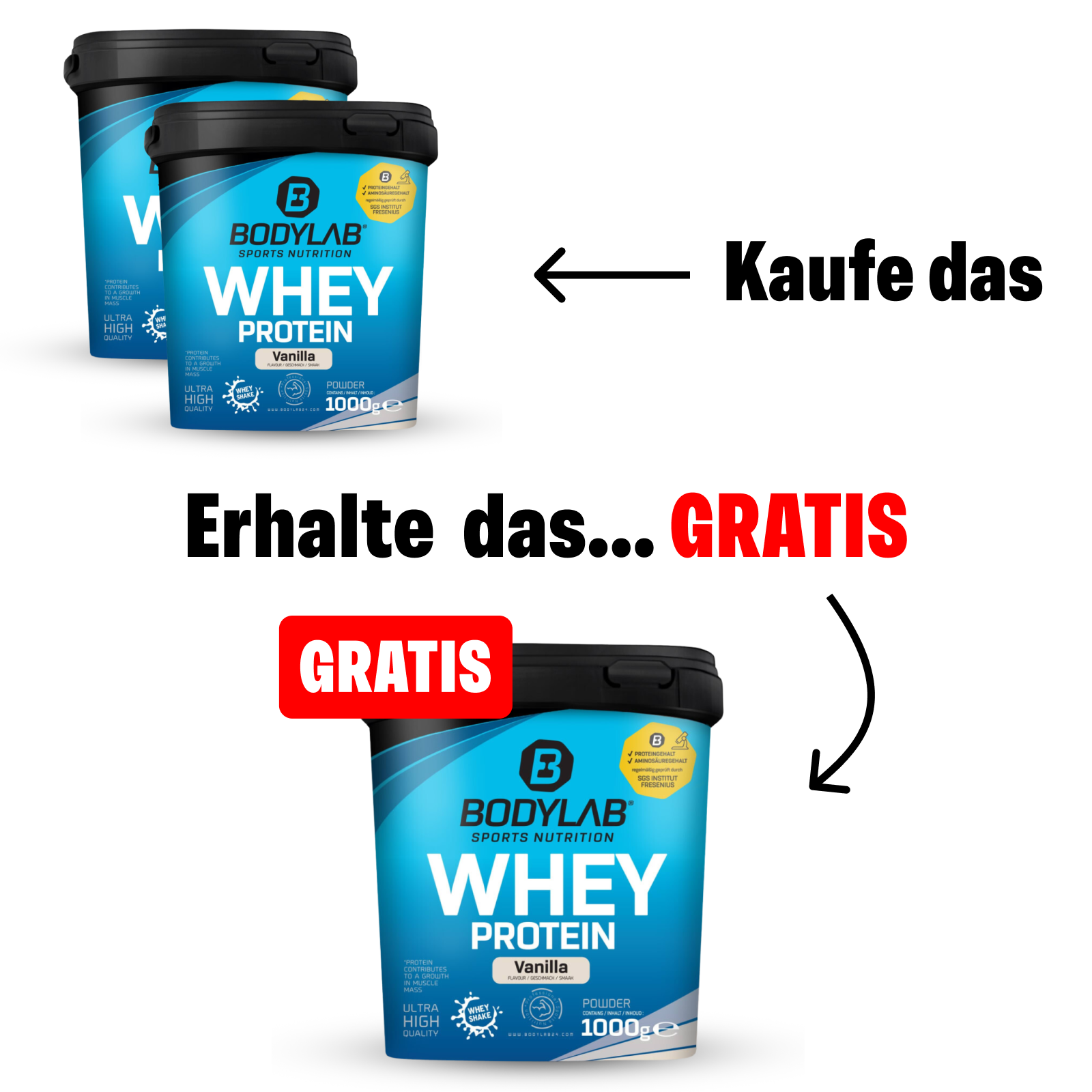 21 JAHRE DEAL: 2+1 Geburtstags-Protein-Pack mit Gratis Whey