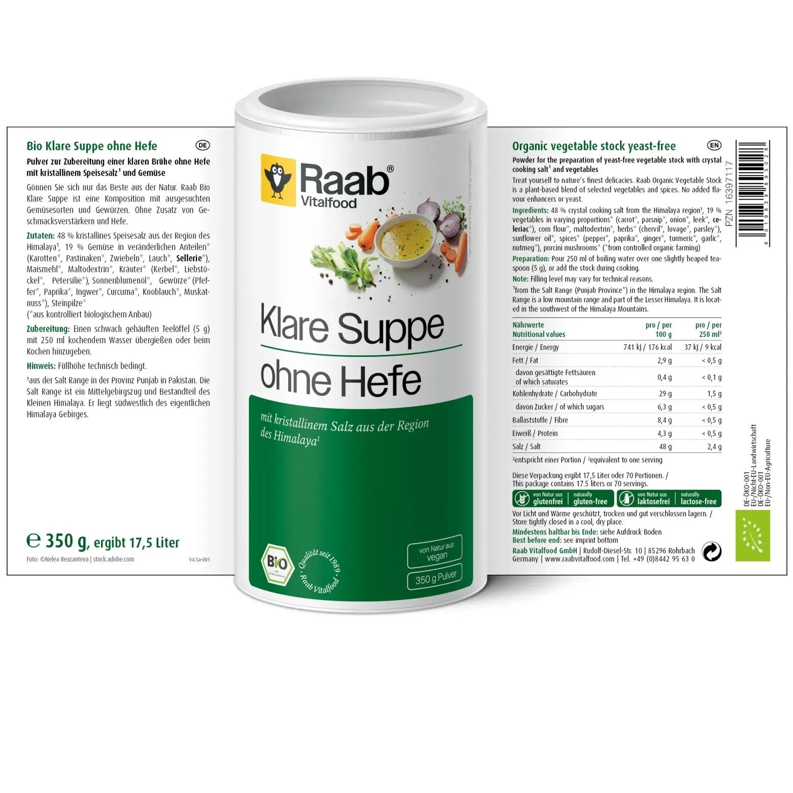 Bio Klare Suppe ohne Hefe (350g)