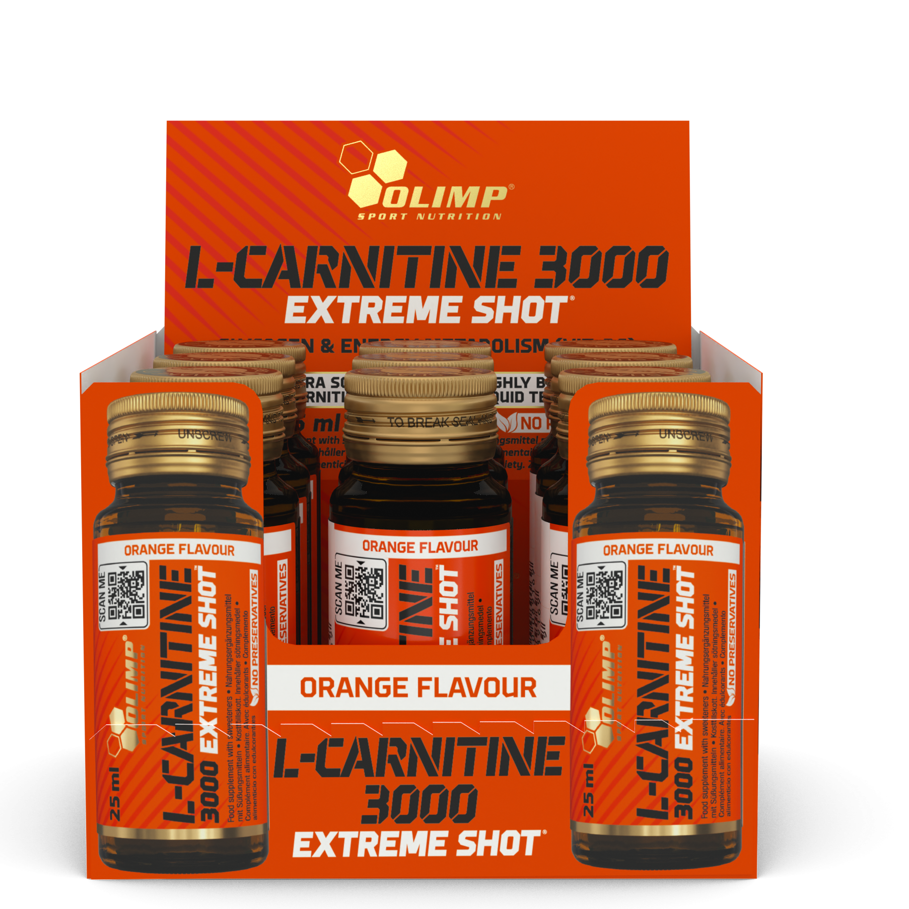L-Carnitine 3000 Extreme Shot (9x25ml) Orange