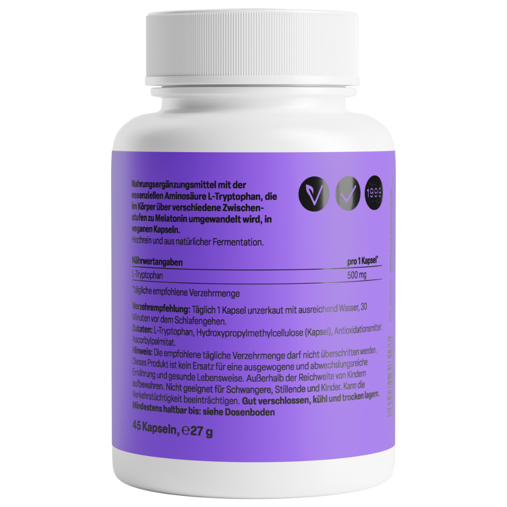 L-Tryptophane 500 mg (45 gélules)
