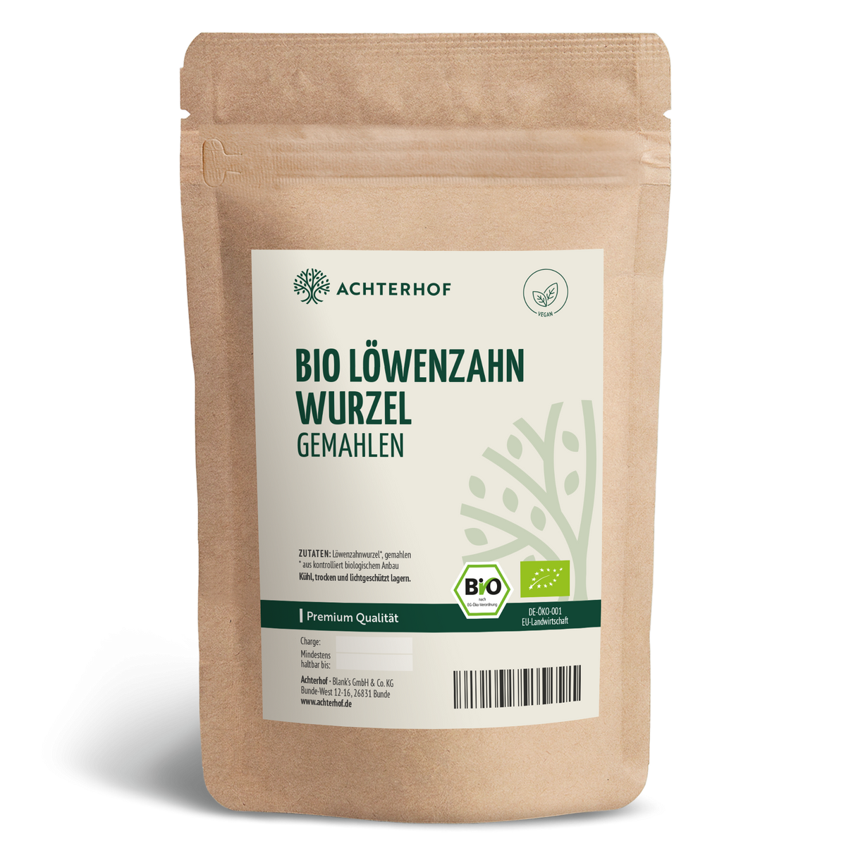 Löwenzahnwurzel Pulver Bio (500g)