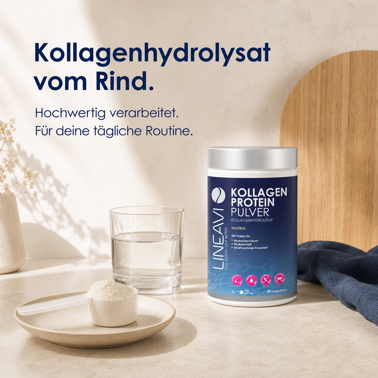 Kollagen Proteinpulver (400g) Neutral
