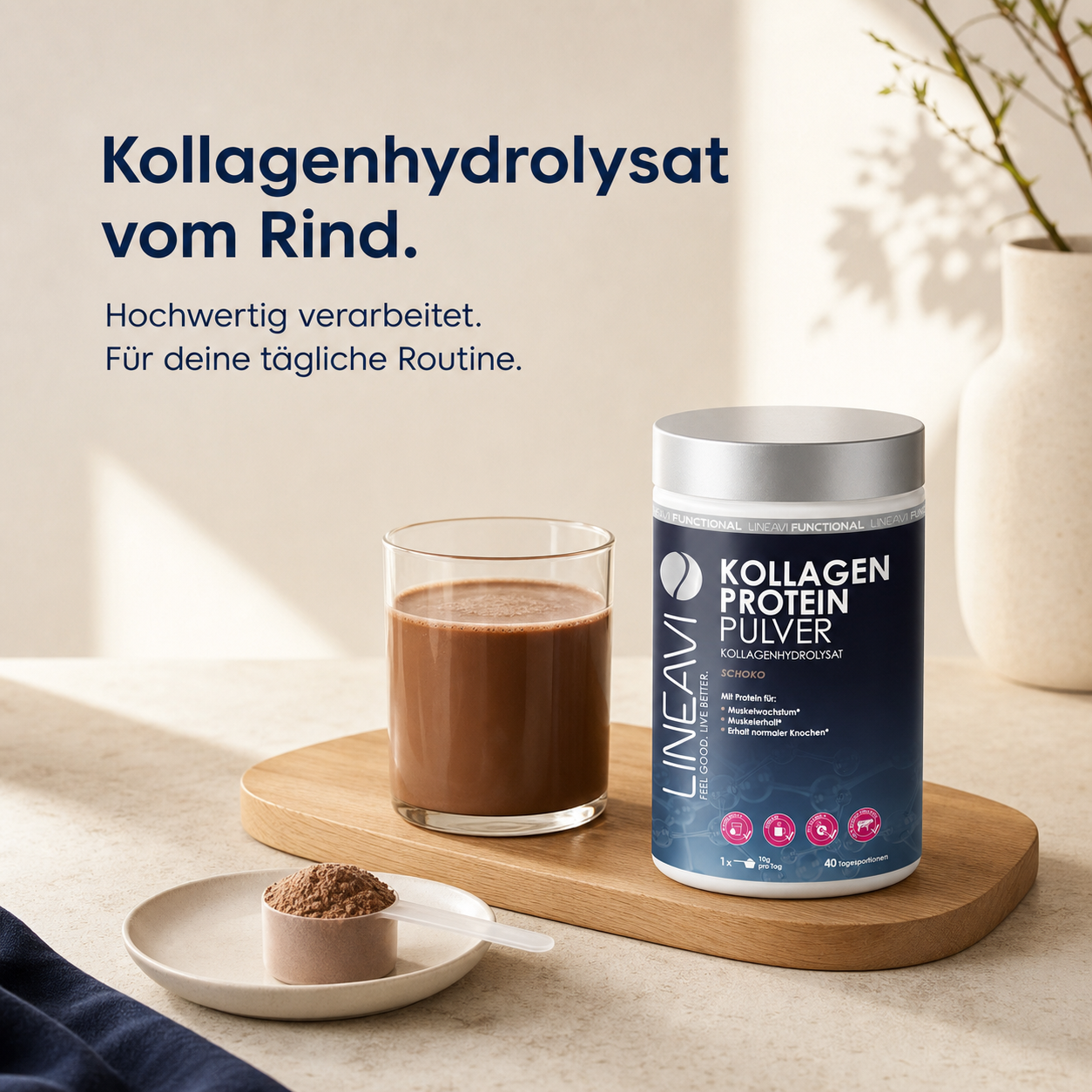 Kollagen Proteinpulver (400g) Schokolade