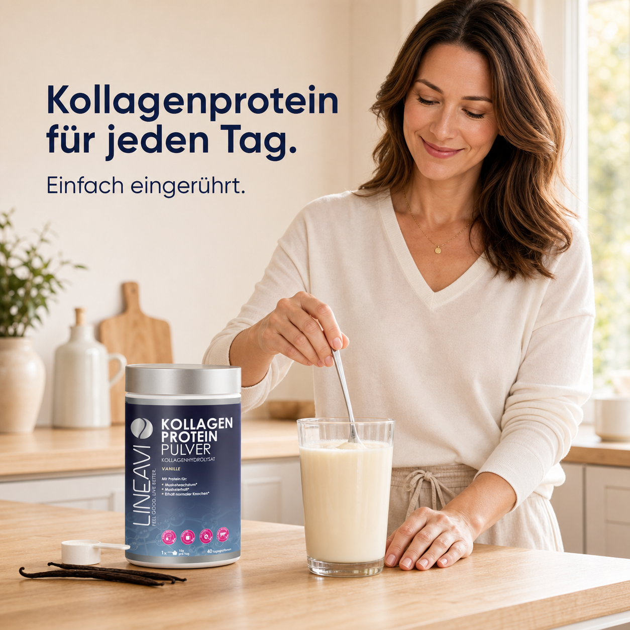 Kollagen Proteinpulver (400g) Vanille