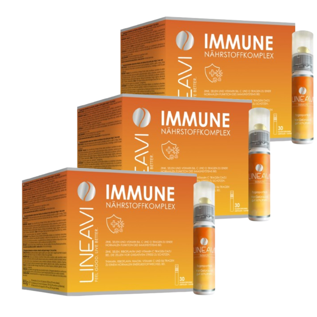 Immuno Cure Pack 3 mois (3x30x25ml flacons buvables + 3x30 capsules Oméga 3)