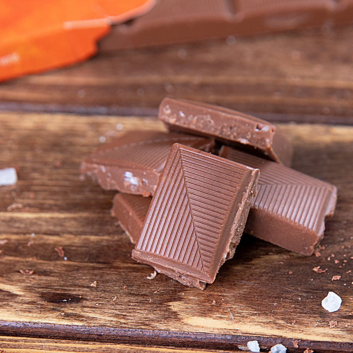 Chocolat au lait xylitol caramel salé (80g)