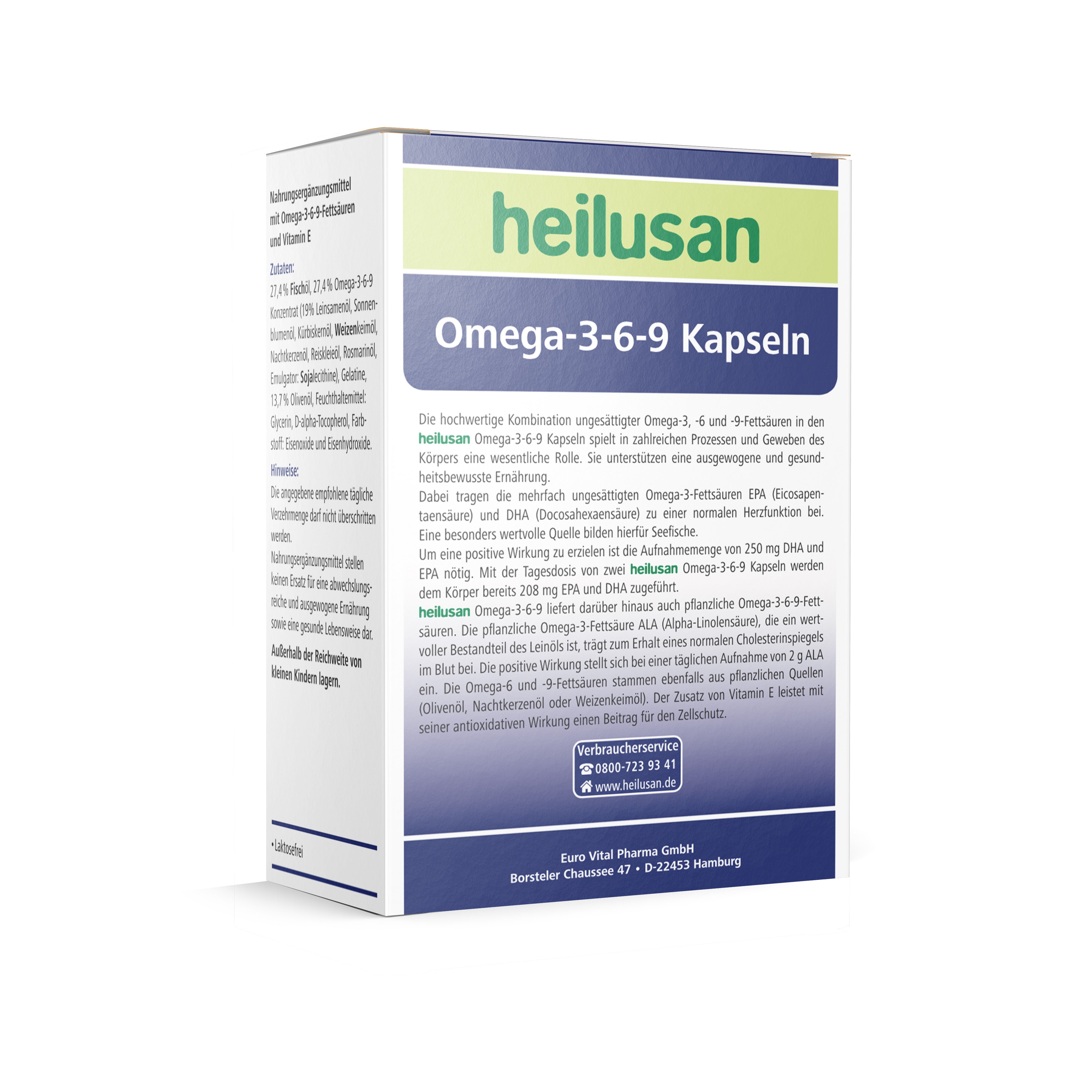 Heilusan Oméga-3-6-9 (60 gélules)