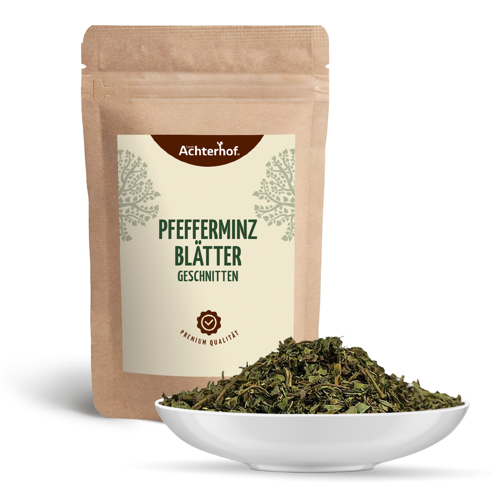 Feuilles de menthe poivrée coupées (250g)