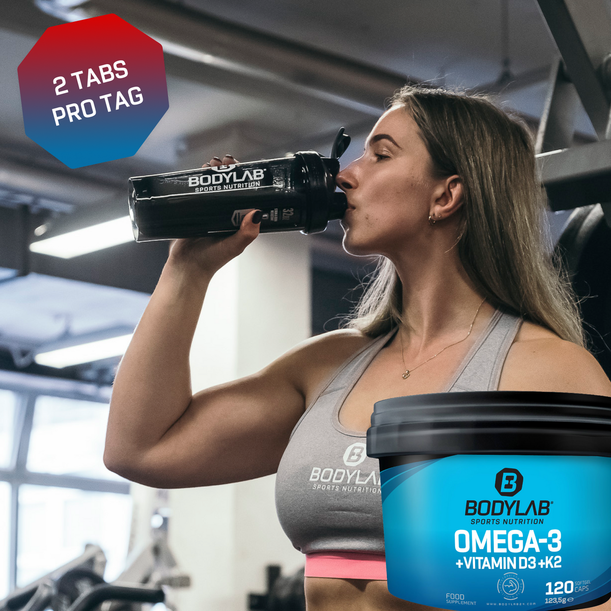 Omega-3 + Vitamine D3 + K2 Extrême (120 capsules)