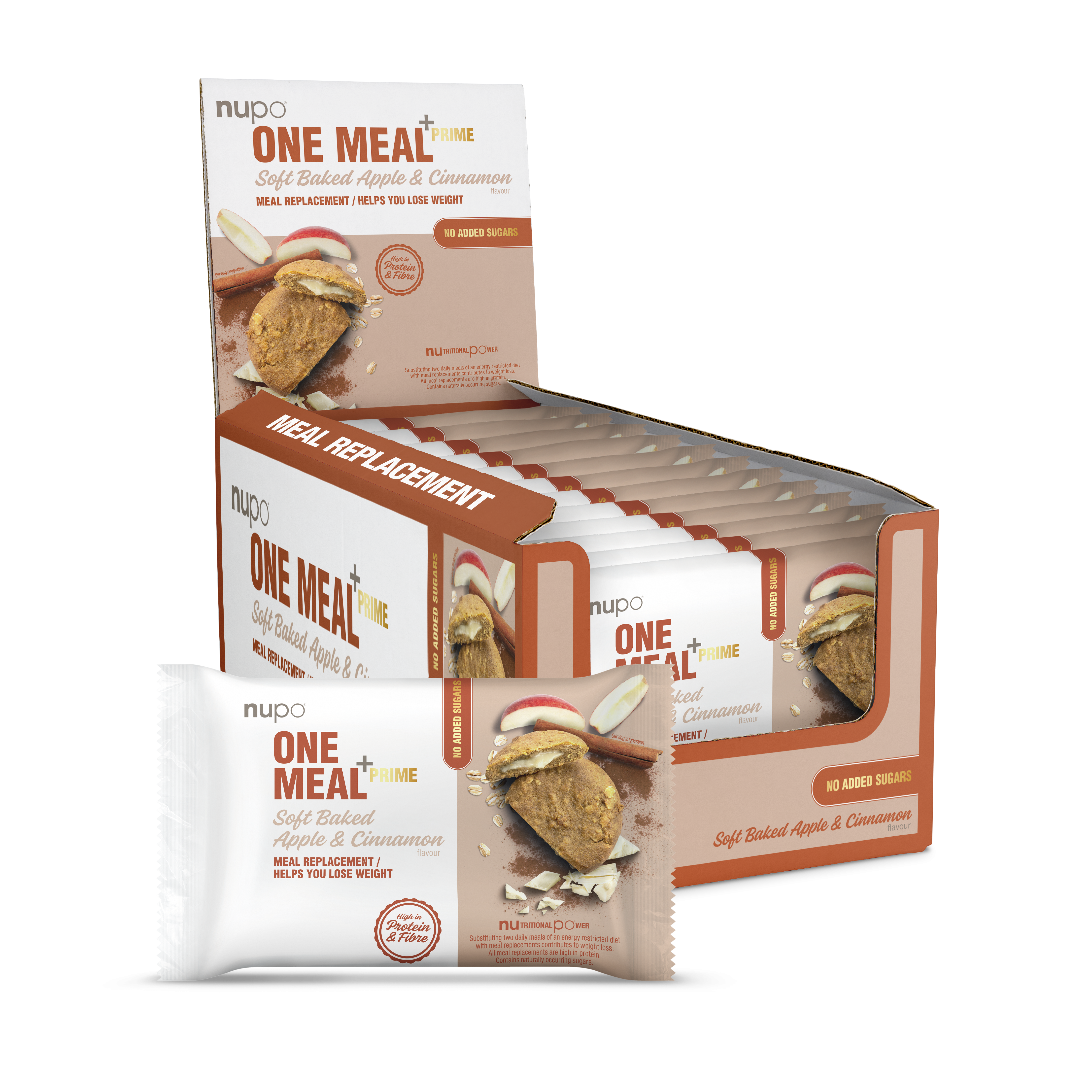 One Meal +Prime Soft Baked - 12x70g - Apple & Cinnamon