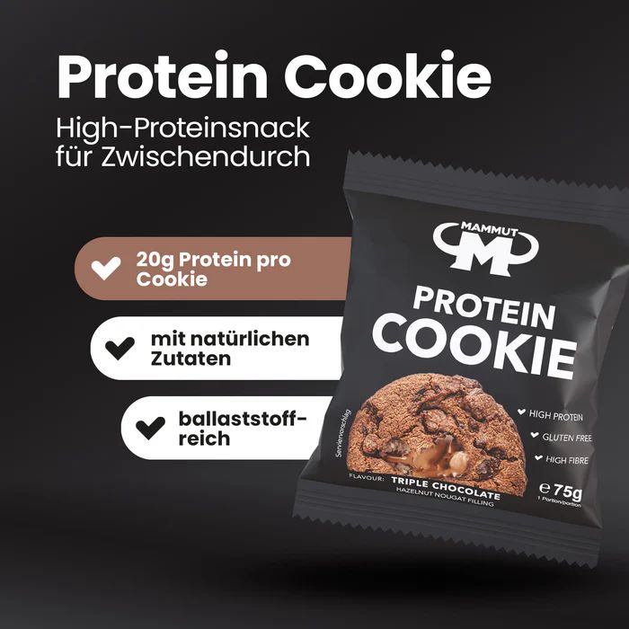 Cookie protéiné Triple Chocolat (10x75g)