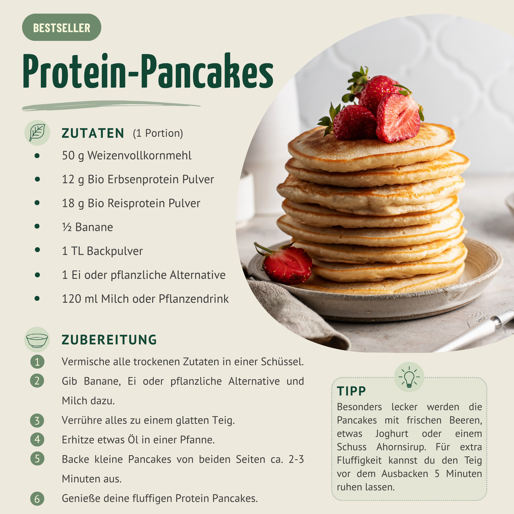 Bio Erbsenprotein Pulver (500g)