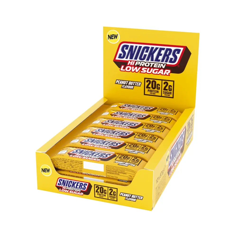 Snickers High Protein Low Sugar Barre Beurre de Cacahuètes (12x57g)