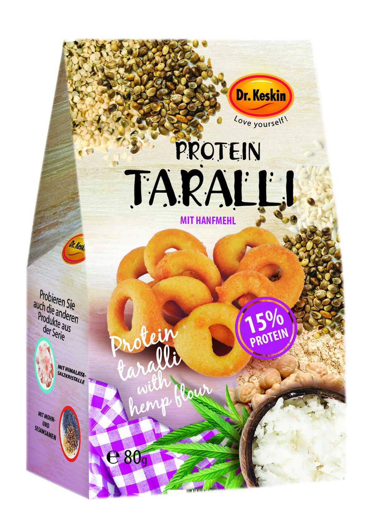 Protein Taralli mit Hanfmehl (80g)