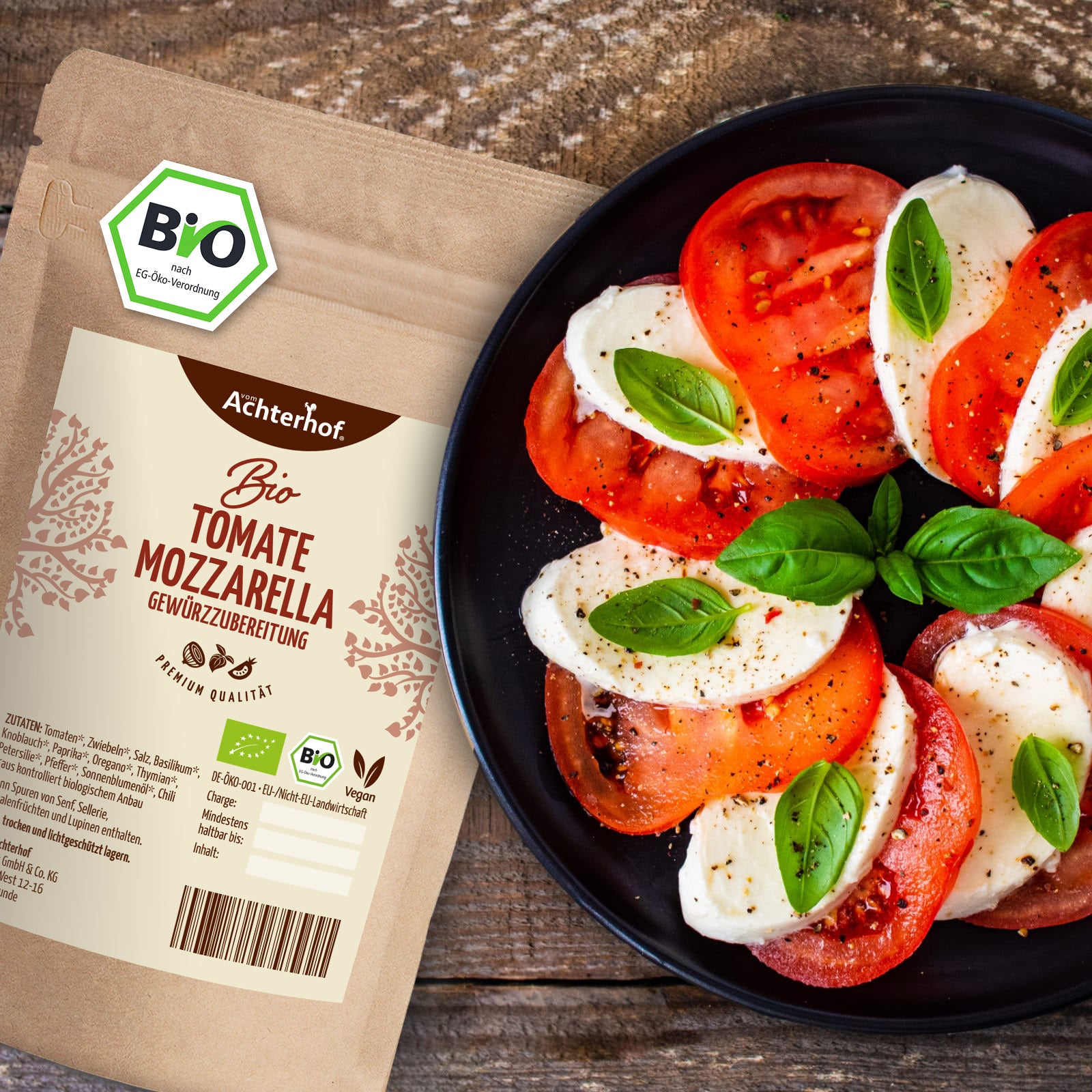 Préparation d'épices Tomate Mozzarella Bio (100g)