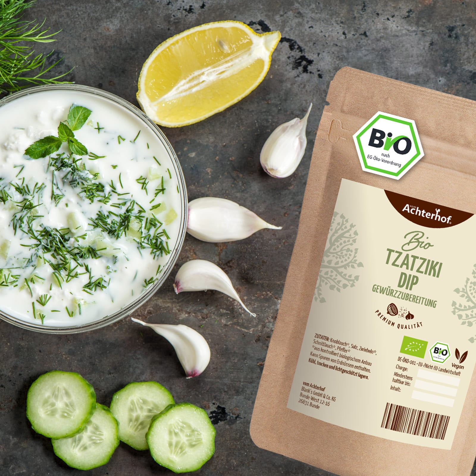 Préparation d'épices pour dip Tzatziki Bio (100g)