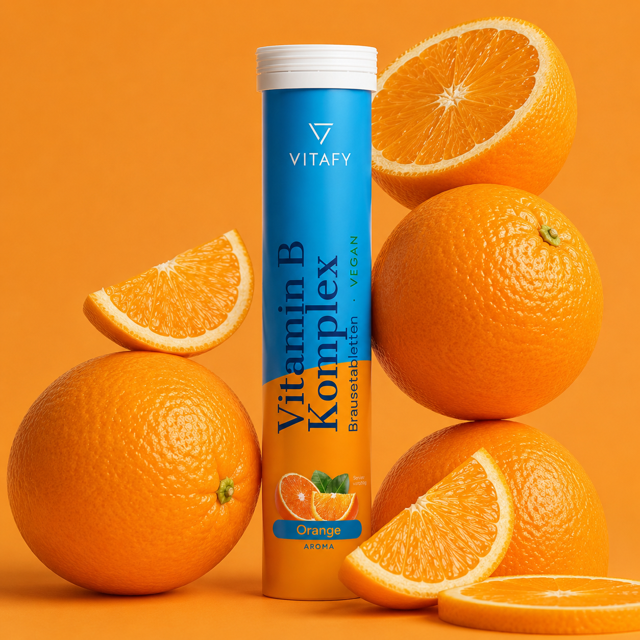 Complexe de vitamines B - Orange (20 comprimés effervescents) - Lot de 6