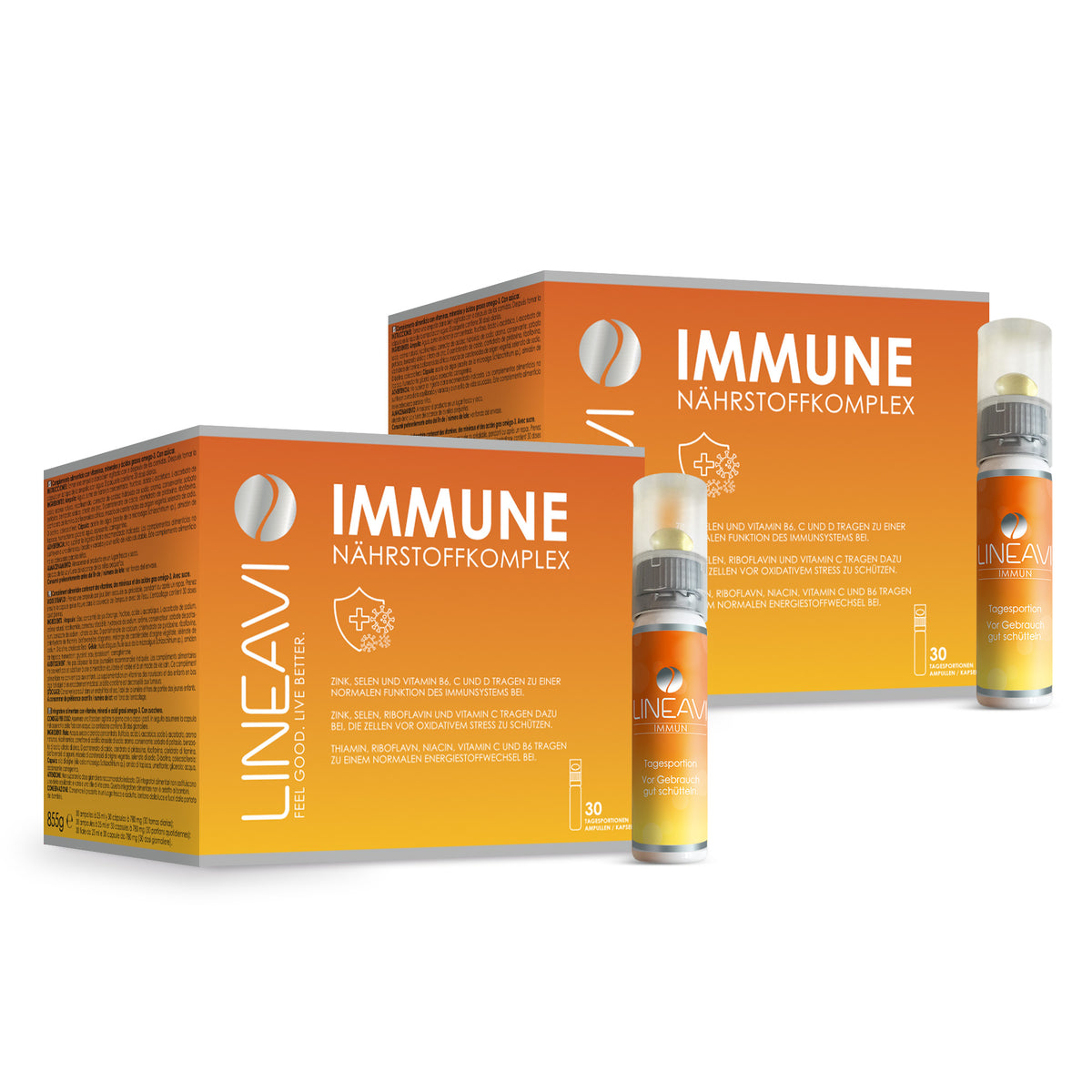 Immun Pack de 2 mois (2x30x25ml flacons buvables + 2x30 capsules Oméga 3)