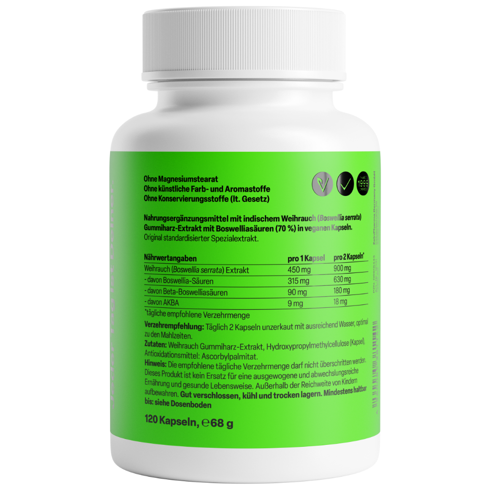Encens 450mg d'Inde (120 gélules)