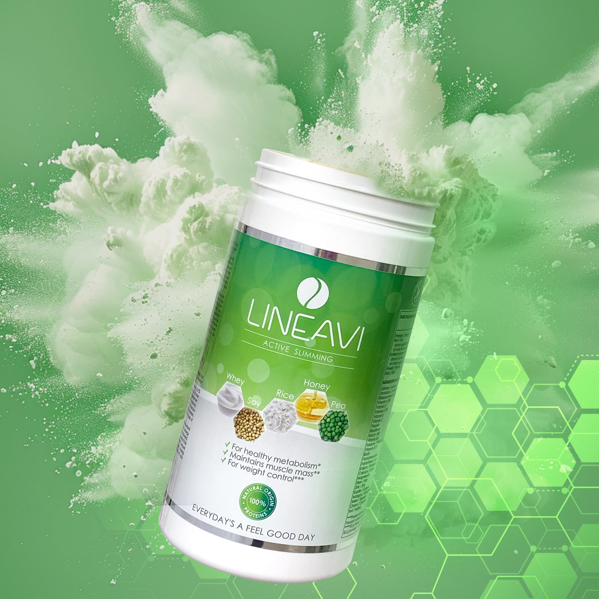 LINEAVI Aktivkost Diät Shake + Shaker (500g)