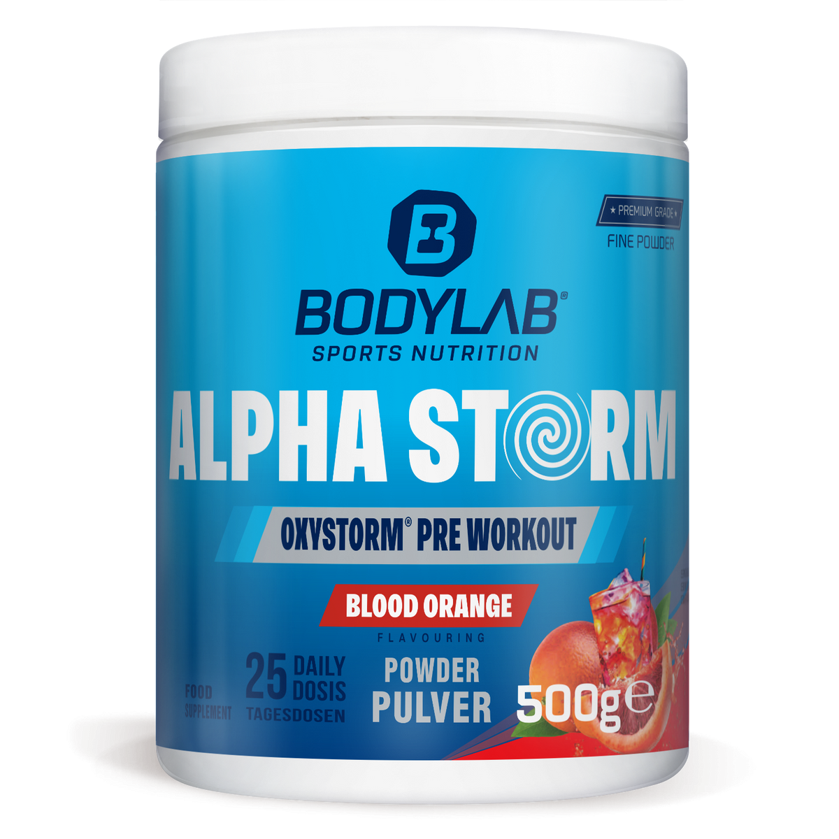 Alpha Storm - OXYSTORM® Pre Workout Orange Sanguine (500g)