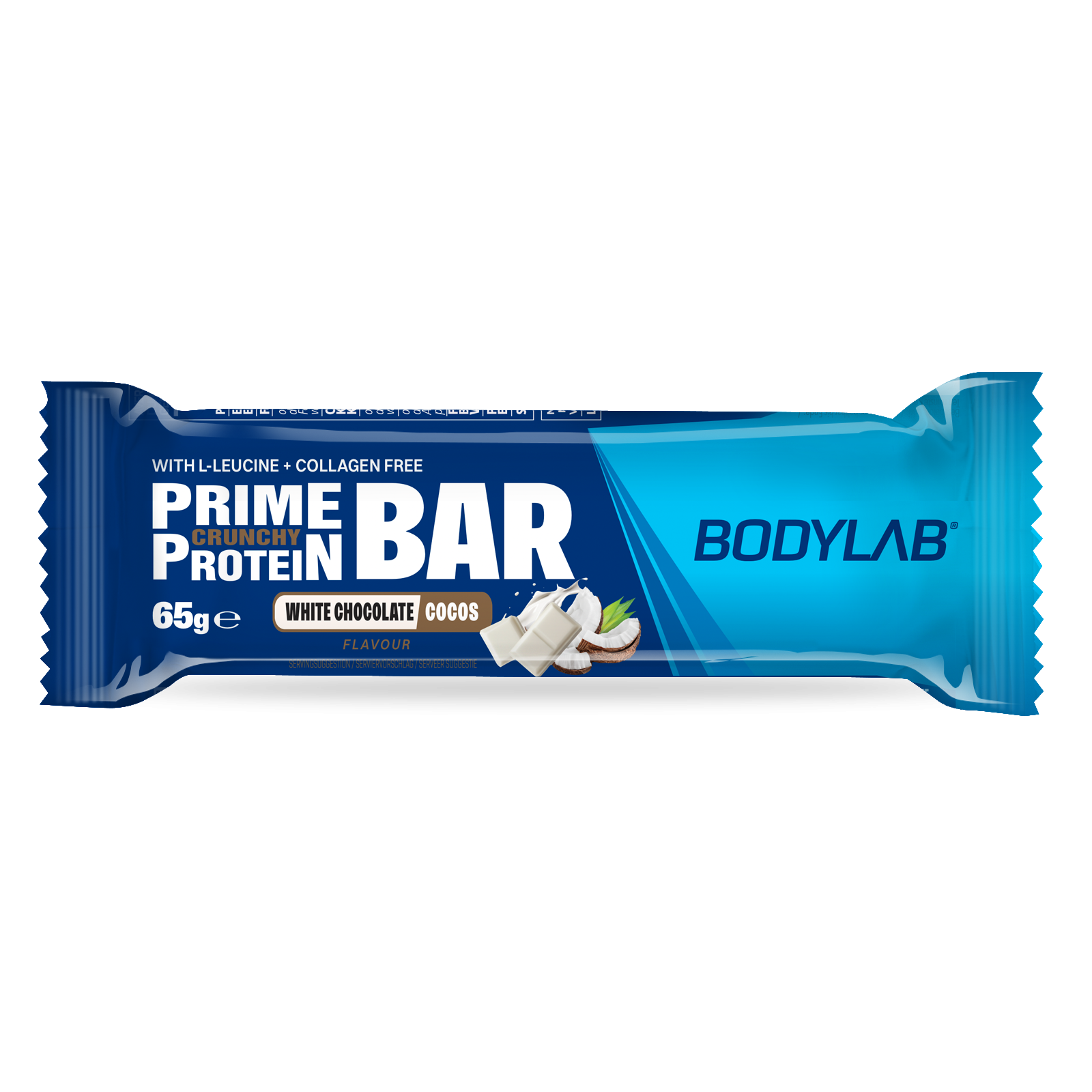 Prime Crunchy Protein Bar - 3 g Leucin (12x65g) White Chocolate & Coconut