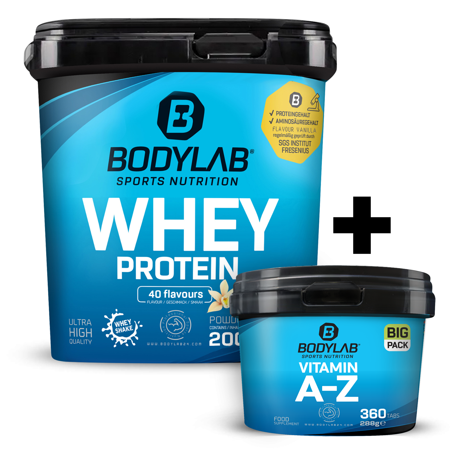 Whey + BIG PACK Vitamin A-Z (360 Tabletten)